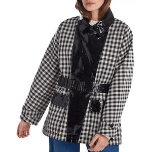 NEW Barbour by ALEXACHUNG Ivy Casual Jacket Northumbria Check Black/White Size 8